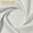 Women's Techno/Scuba Stretchy Office Pencil Skirt KSK43584 1139 Ivory M