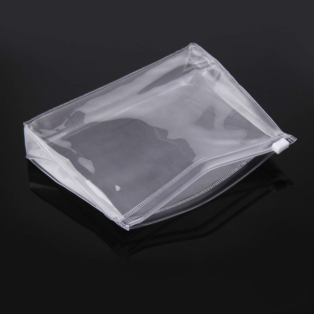 sansheng Small Clear Cosmetic Bag with Zipper,(5.9X1.38X5.1inch) Plastic Zipper Bags,Mini Clear Pouch for Toiletries and Gifting