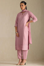 Soch Womens Art Silk Chudidar Set (EWS5CD21988_Onion Pink