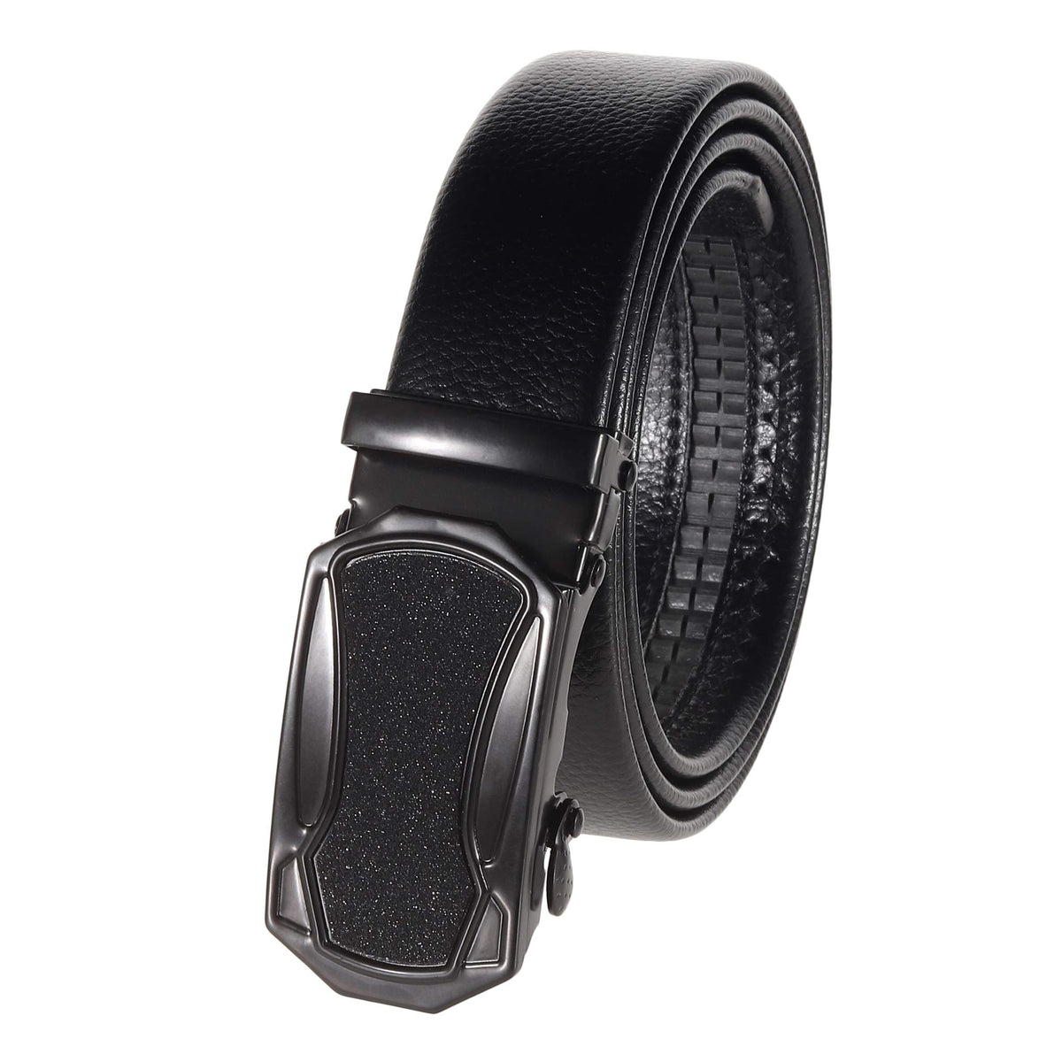 Zacharias MenS Faux Leather Belt With Autolock Buckle Gl15 (Black, 3Xl) (Pack Of 1) 3