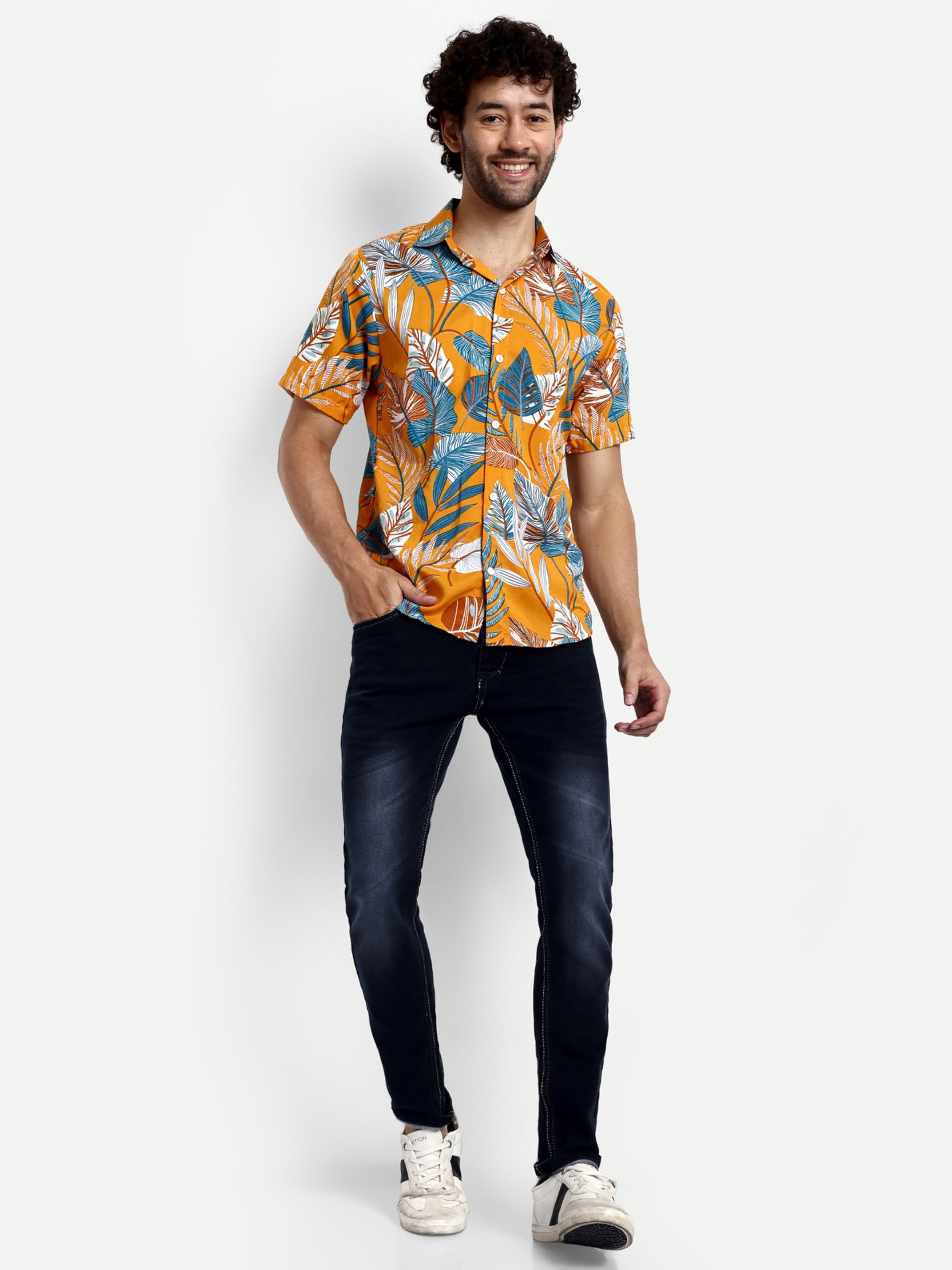 Leriya Fashion Shirts for Men || Soft Rayon Multi Printed Casual Shirts for Boys || Spread Collar || Short Sleeve || Summer Wear