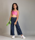 Kyda Kids Girls Antibacterial Printed Cotton Non Padded, Beginners Bra For Girls