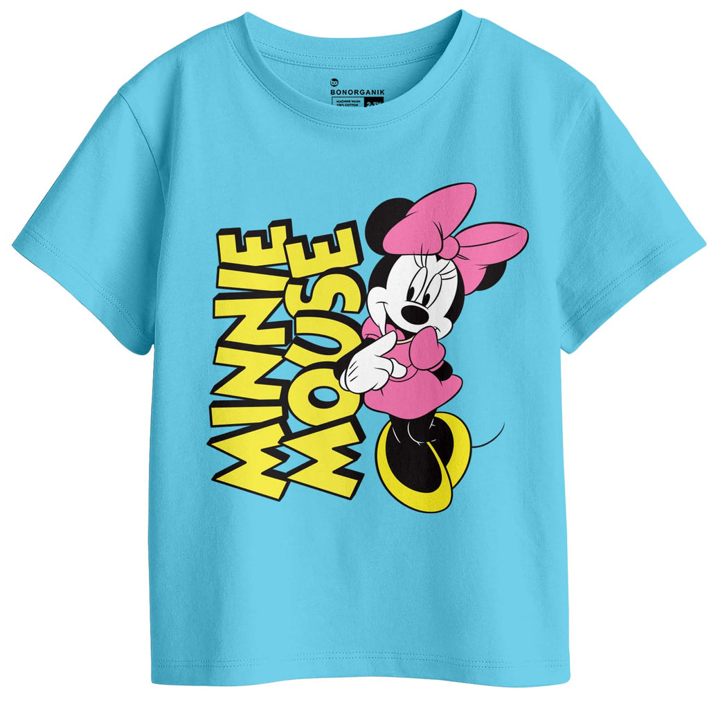 Bon Organik Girls Regular Fit T-Shirt (BON11438_Multi