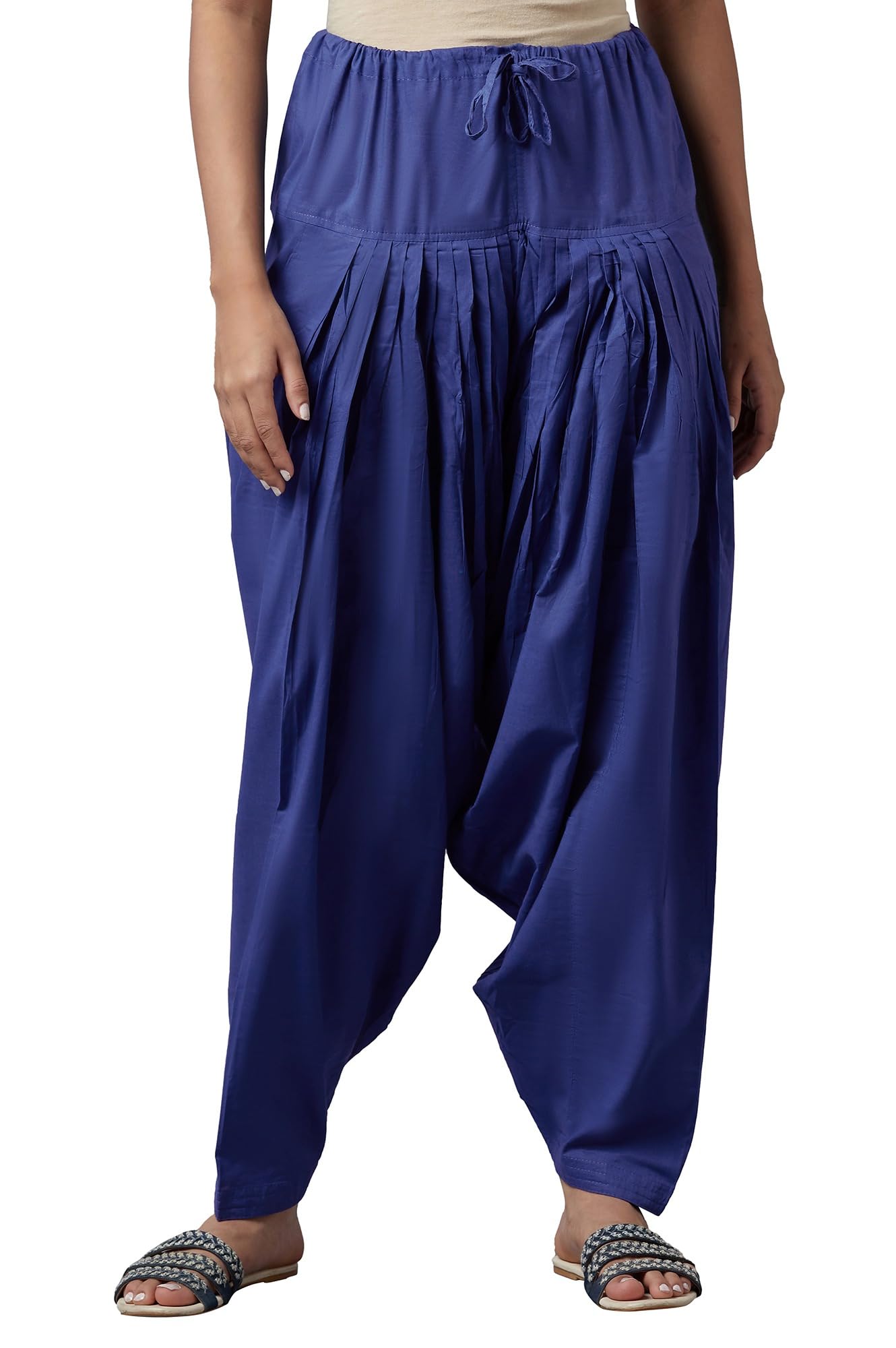 Aurelia WomenS Cotton Casual Style Patiala (Crk60025-01125_Blue_X-Large)