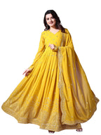 Wedani Georgette Embroidered Anarkali Gown For Women
