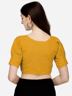Pujia Mills WomenS Cotton Chikankari Embroidery Work Readymade Saree Blouse Readymade Puff Sleeve For Women V Neck Fancy Blouse