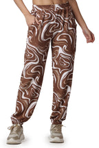 POPWINGS Casual Marblel Printed Joggers for Women || Pull On Joggers for Women || Comfortable Casual Women Joggers for Summer ||