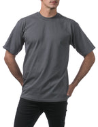 Pro Club Men's Heavyweight Cotton Short Sleeve Crew Neck T-Shirt, Graphite, X-Large