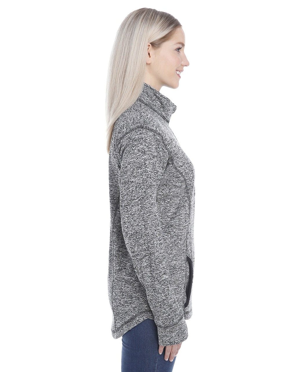 Ladies cosmic Fleece Quarter-Zip - EL BLUE NEON gR - S(D0102H78FX6)