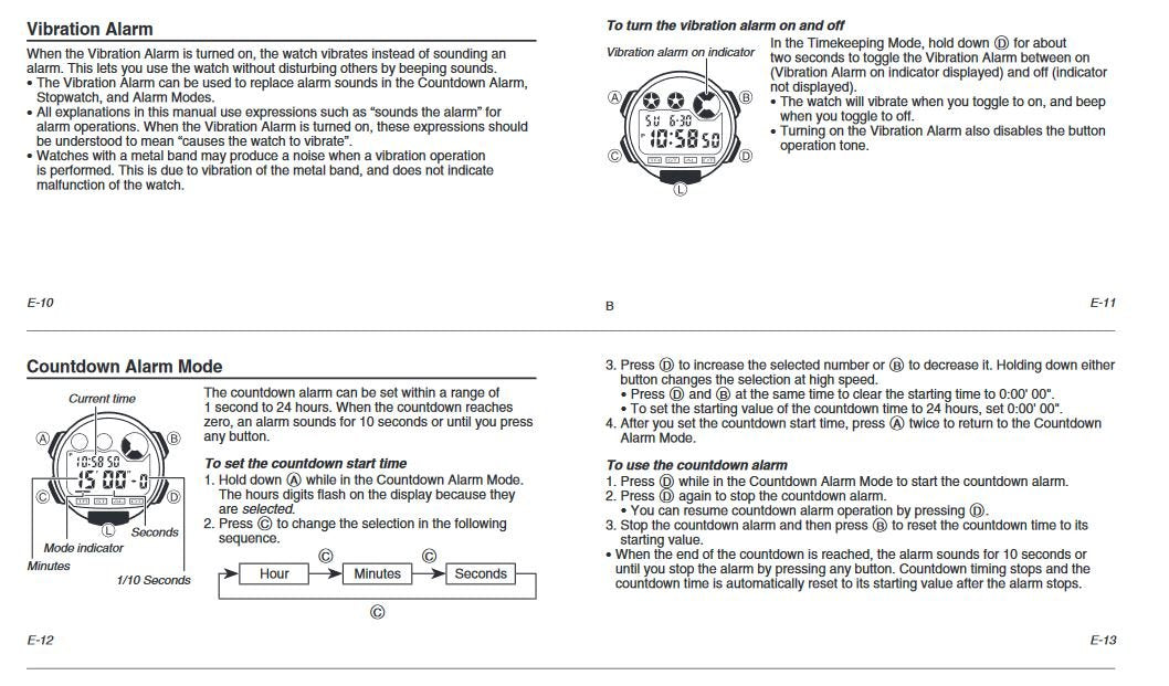 Casio Men's W735H-1AVCF Super Illuminator Black Watch