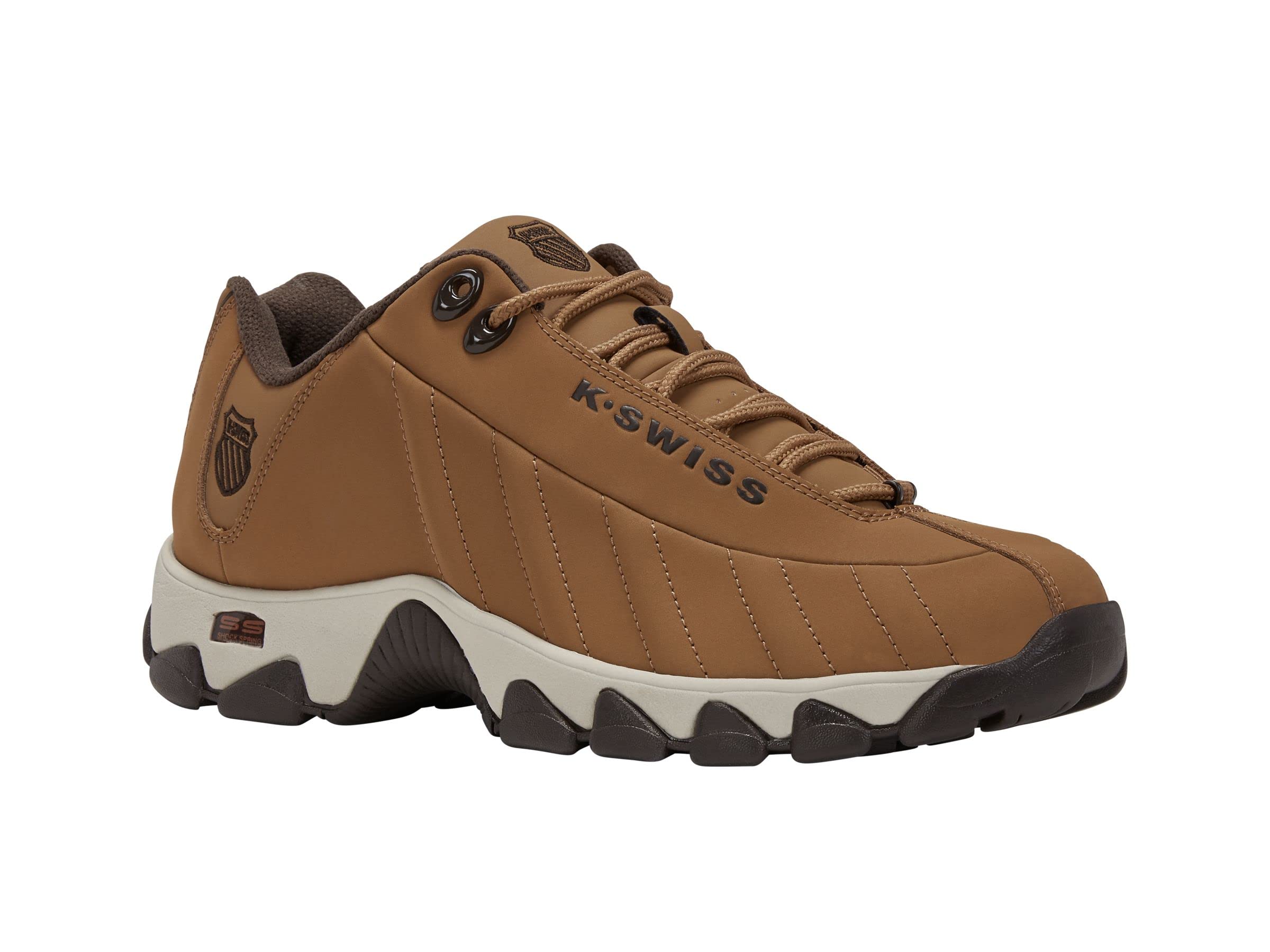 K-Swiss Men's ST329 CMF Sneaker, Brown Sugar/Pumice Stone/Java, 8 M