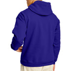 Hanes Men's Pullover EcoSmart Hooded Sweatshirt, purple, 5X Large