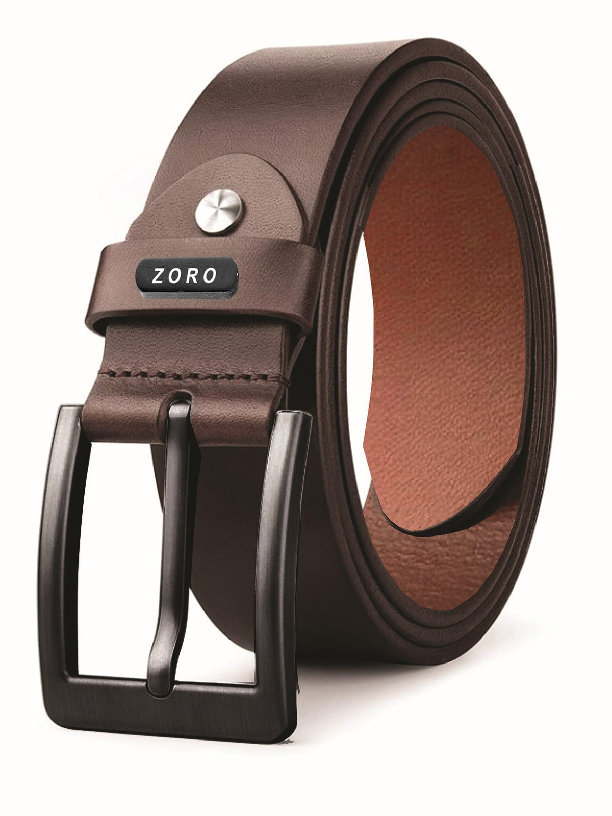 Zoro MenS Genuine Leather Belt For Men | Casual/Formal | Brown | Size  34 34