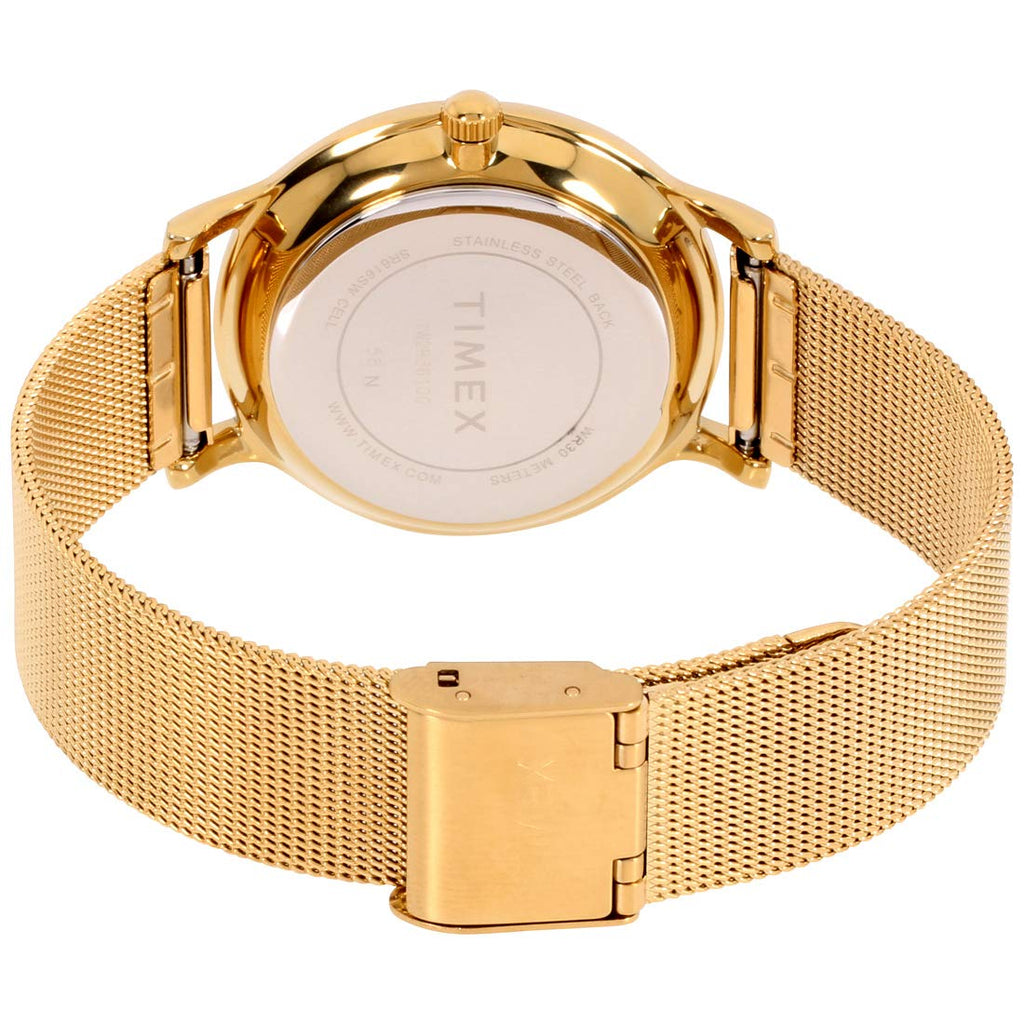 Timex Women's TW2R36100 Metropolitan 34mm Gold-Tone Stainless Steel Mesh Bracelet Watch