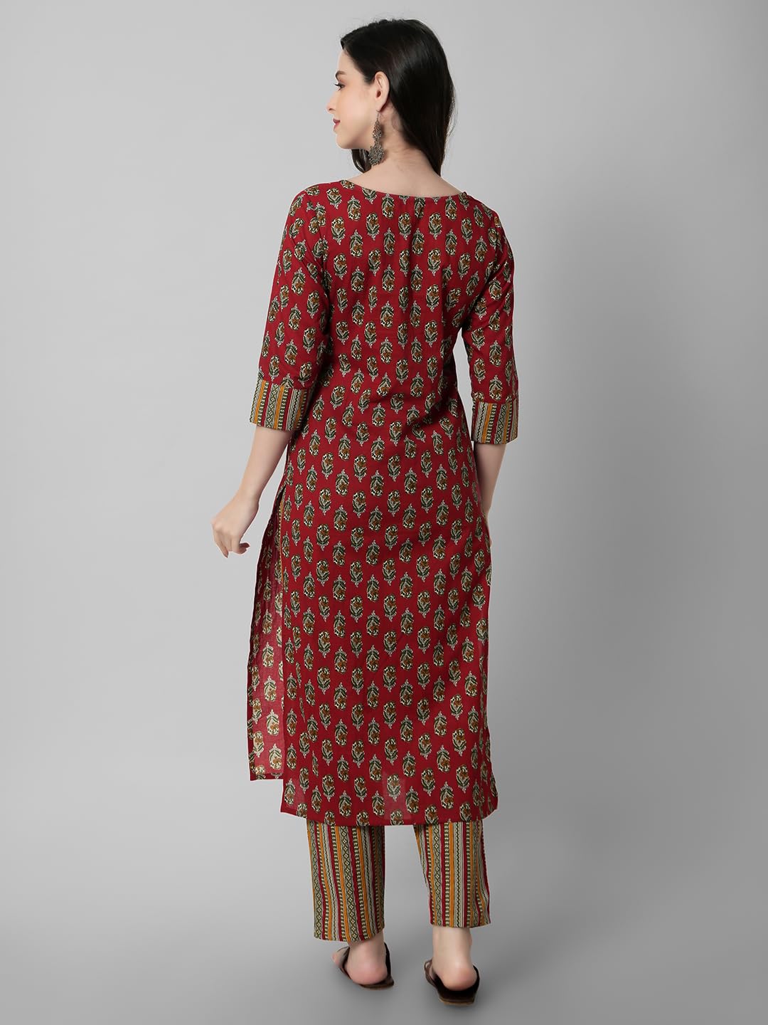 Rytras Women'S Cotton Printed Kurta And Pant Set