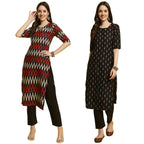 Tee Projekt Straight Kurta & Pant For Women Ethnic Kurta Set For Women (Pack Of 2)
