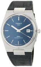 Tissot PRX Powermatic 80 Leather Strap Blue Dial Automatic T137.407.16.041.00 100M Men's Watch