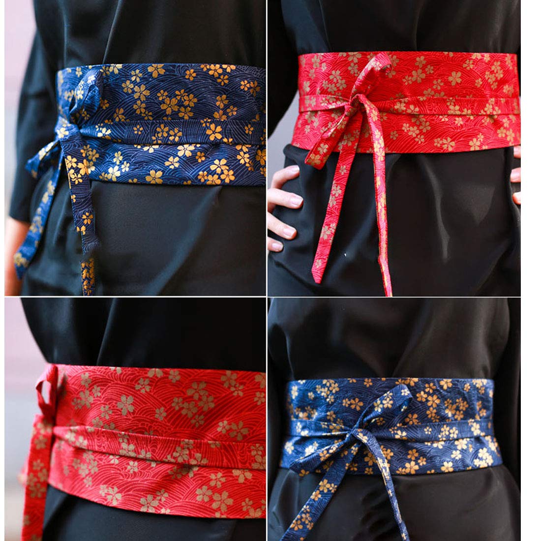 MAYSONG Japanese Kimono Robe obi Belt Harajuku Waistband