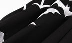 Wellwits Women 's Spider Net Neck Bat Embroidery Halloween Vintage Dress Black M