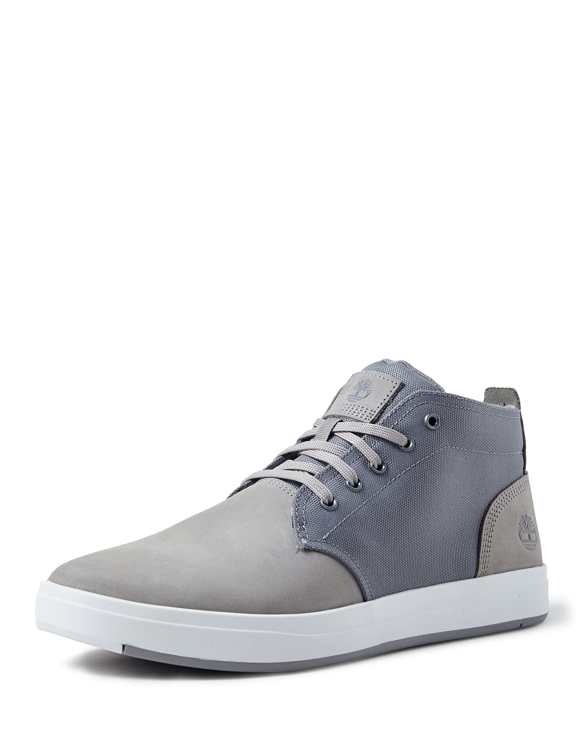 Timberland Men's Davis Square Chukka Shoe, Medium Grey Nubuck, 9.5