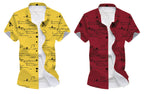 Kadiyu Half Sleeve Printed Shirts For Men Regular Fit Printed Spread Collar Casual Shirt Lycra Fabric With Combo Shirt (Pack Of 
