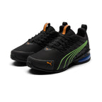 PUMA Voltaic EVO Sneaker, Black-Green Glare, 5.5 US Unisex Big Kid