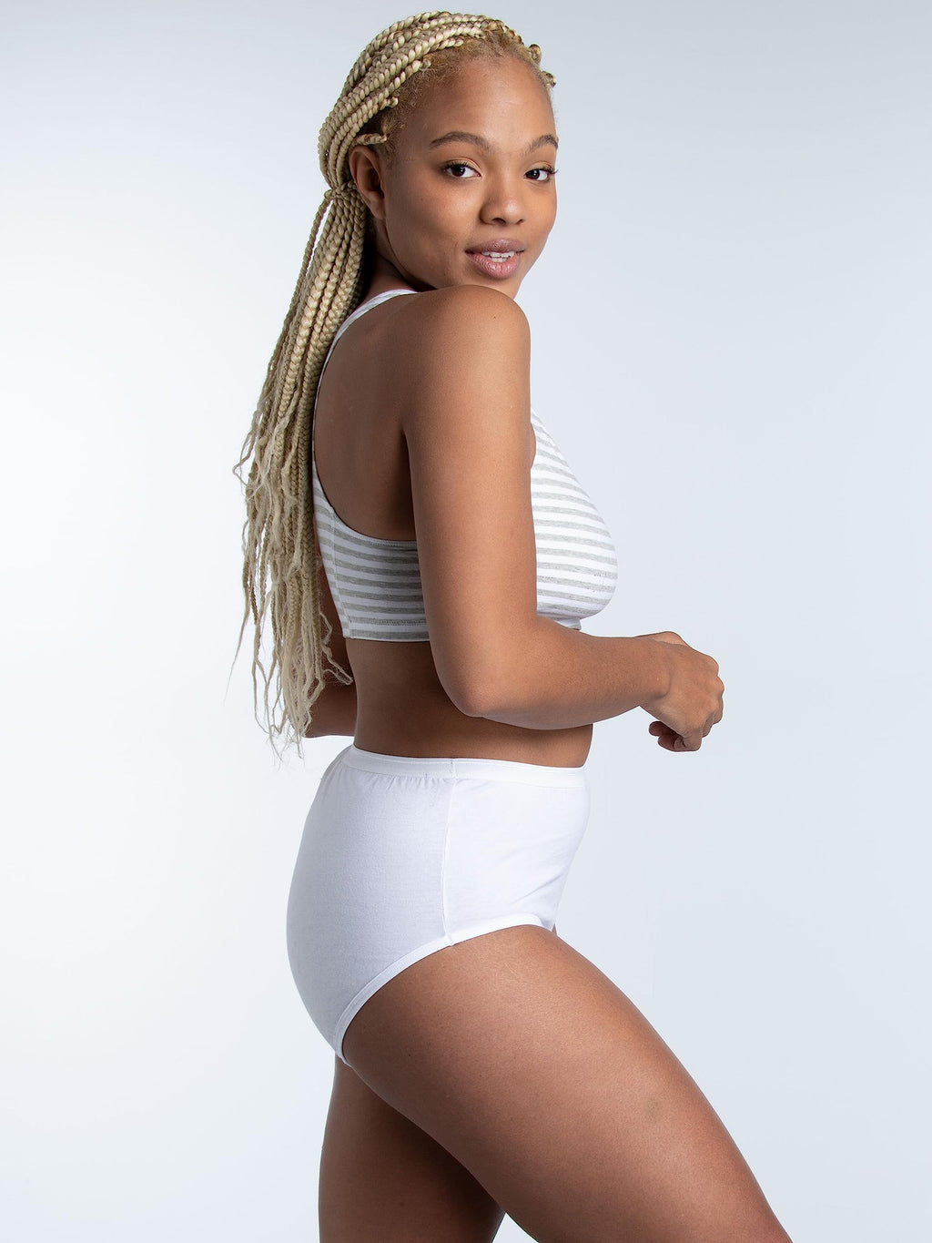 Fruit of the Loom Women's 10m pack Cotton Brief, White, 9