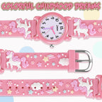 Kids Gift Toys for 3 4 5 6 7 Year Old Girls, Toddler Watches for Girls Birthday Gifts for 3 8 Year Old Girl Back Light pink