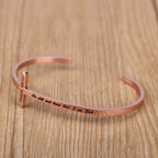 Be Still And Know That I Am God Psalm 46:10 Religious Gifts for Women Stainless Steel Bible Verse Rose Gold Cross Bracelet Birth