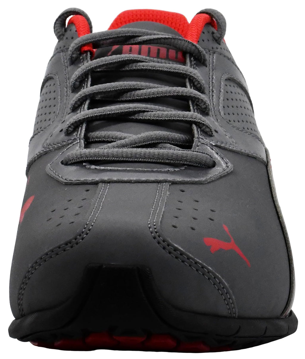 PUMA Men's Tazon 6 FM Shoes, Quiet Shade/High Risk Red, 8.5 M