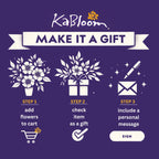 Kabloom PRIME OVERNIgHT DELIVERY - Exotic Opal OrchidA Bouquet of Purple and White Orchids from Thailand