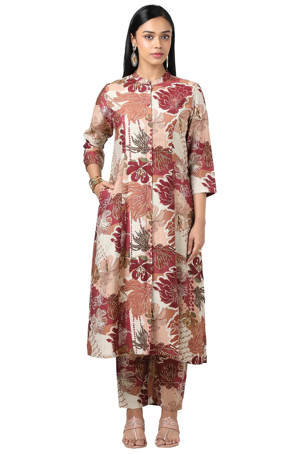 Soch Women Viscose Blend Floral Print Kurta Set