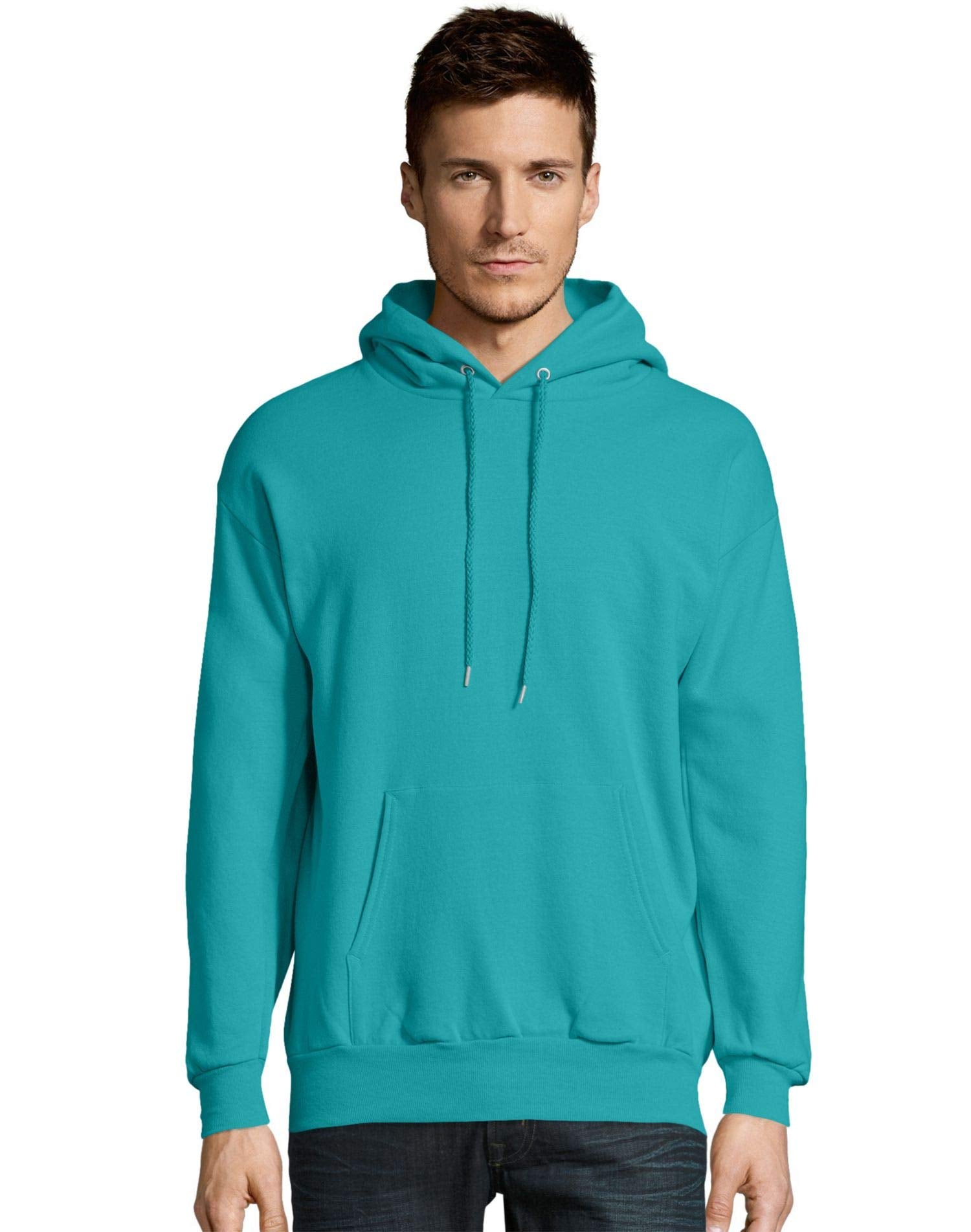 Unisex Ecosmart 5050 Pullover Hooded Sweatshirt - WHITE - S(D0102H7D7TT)