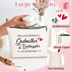 GevGuxLuo Godmother Gifts -Birthday Mother's Day Gift for Godmother -Christmas Gift for Godmother -Makeup Bag Gift