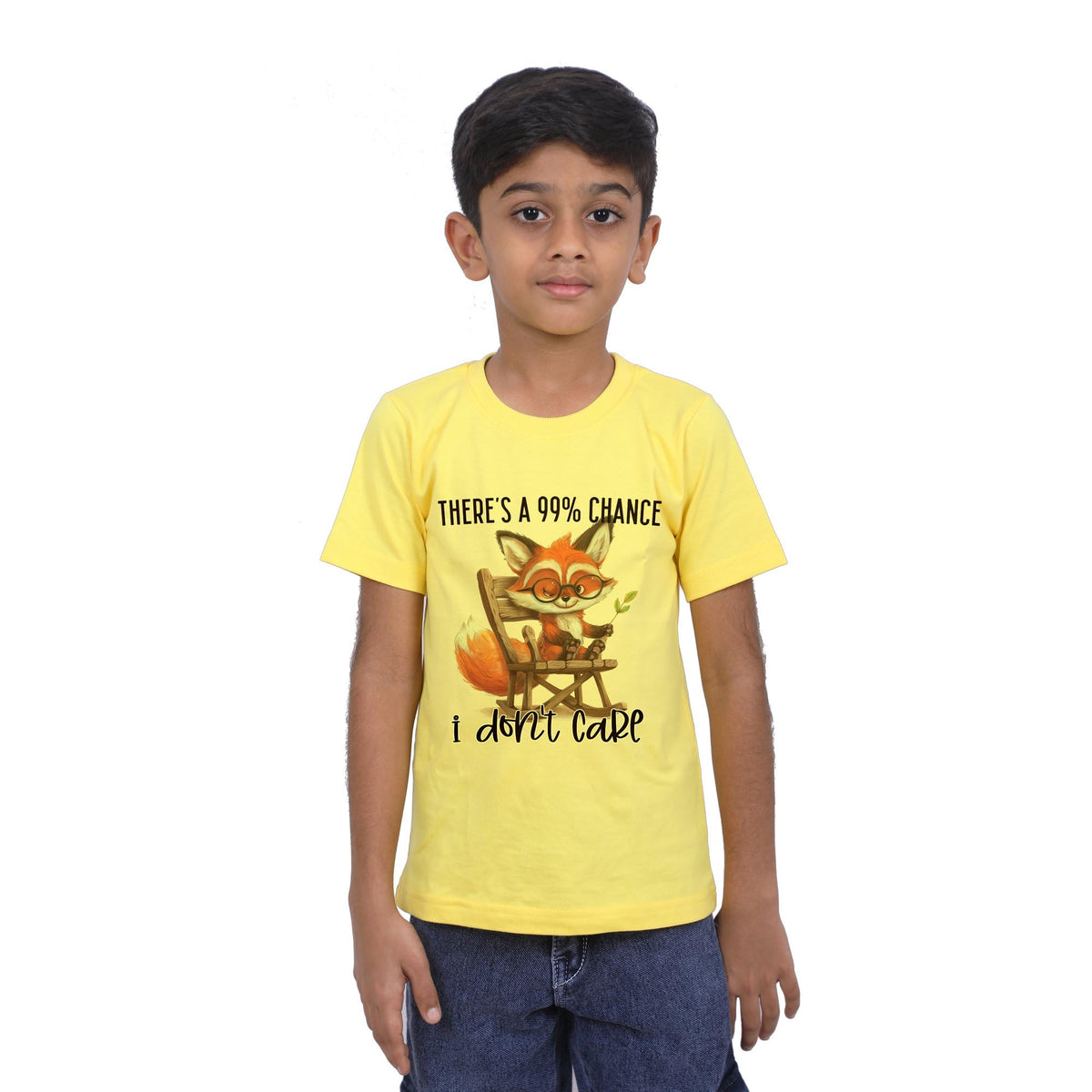 DARESTYLES Rms039811 There_s a 99_ Chance Pet Lover Quote TShirt for Boy Soft Cotton, Regular Tshirt  Size 2 Years3 Years 242-3