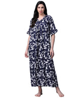 OOMPH! Cotton Blend Nighty for Womens | Night Gown | Nighty | Nightdress | Maxi Dress | Sleepwear | Gown for Women | Nighties |