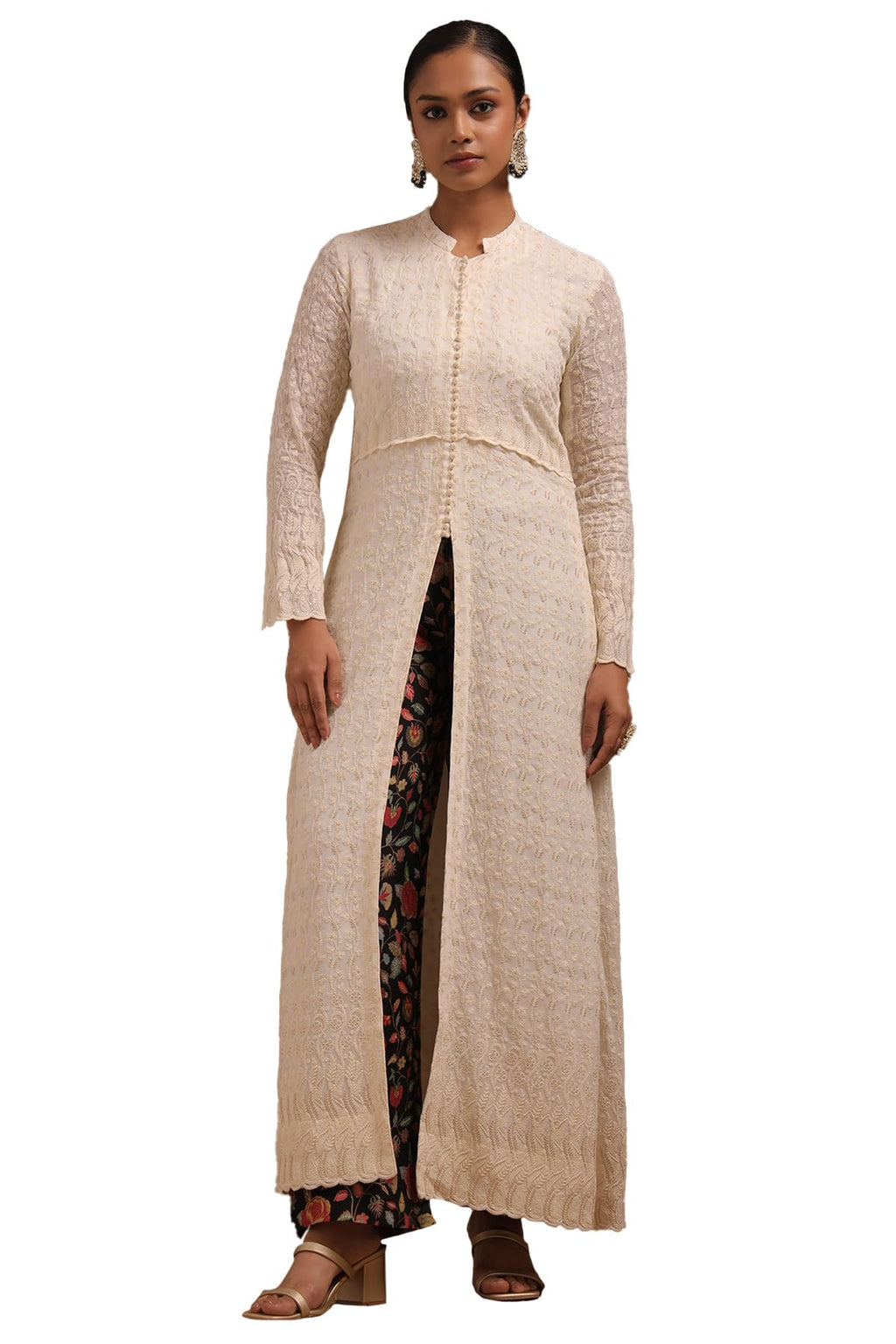 Soch Women Georgette Embroidered Pant