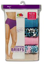 Fruit of the Loom Women's 10m pack Cotton Brief, White, 9