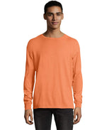 Unisex garment-Dyed Long-Sleeve T-Shirt - BLAcK - S(D0102H7DEJX)