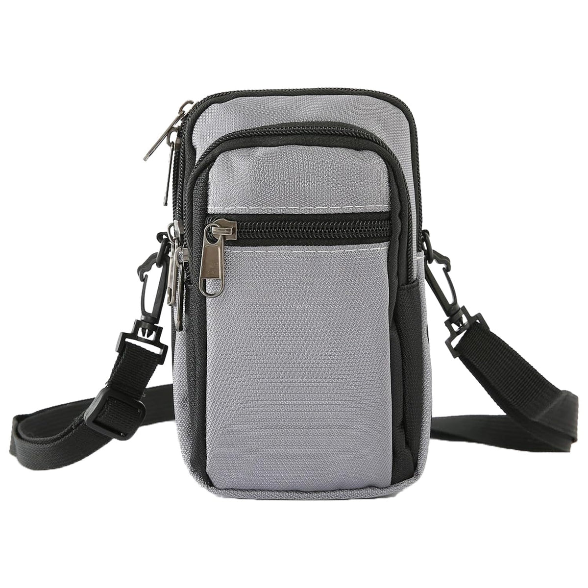 Kuber Industries Paspport Holder For Men & Women|Multifunction Passport Cover Bag|Nylon Passport Pouch For Luggage (Grey) 1