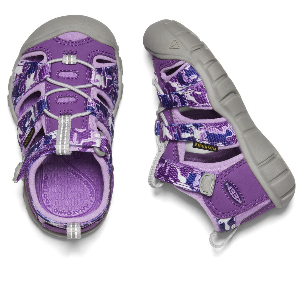 KEEN Seacamp 2 CNX Closed Toe Sandals, Racing Red/Gargoyle, 7 US Unisex Big Kid