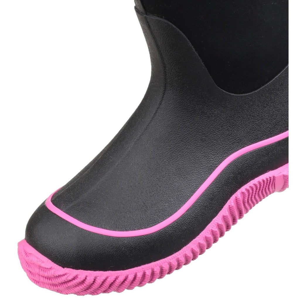 Honeywell Safety Products 255154 Hale Muck Boot&#44; Black & Hot Pink - Size 9