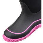Honeywell Safety Products 255154 Hale Muck Boot&#44; Black & Hot Pink - Size 9