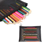 patu Zipper Mesh Bags, Size L / A5, 5 Pieces, Beauty Makeup Cosmetic Accessories Organizer, Travel Toiletry Kit Set Storage Pouc