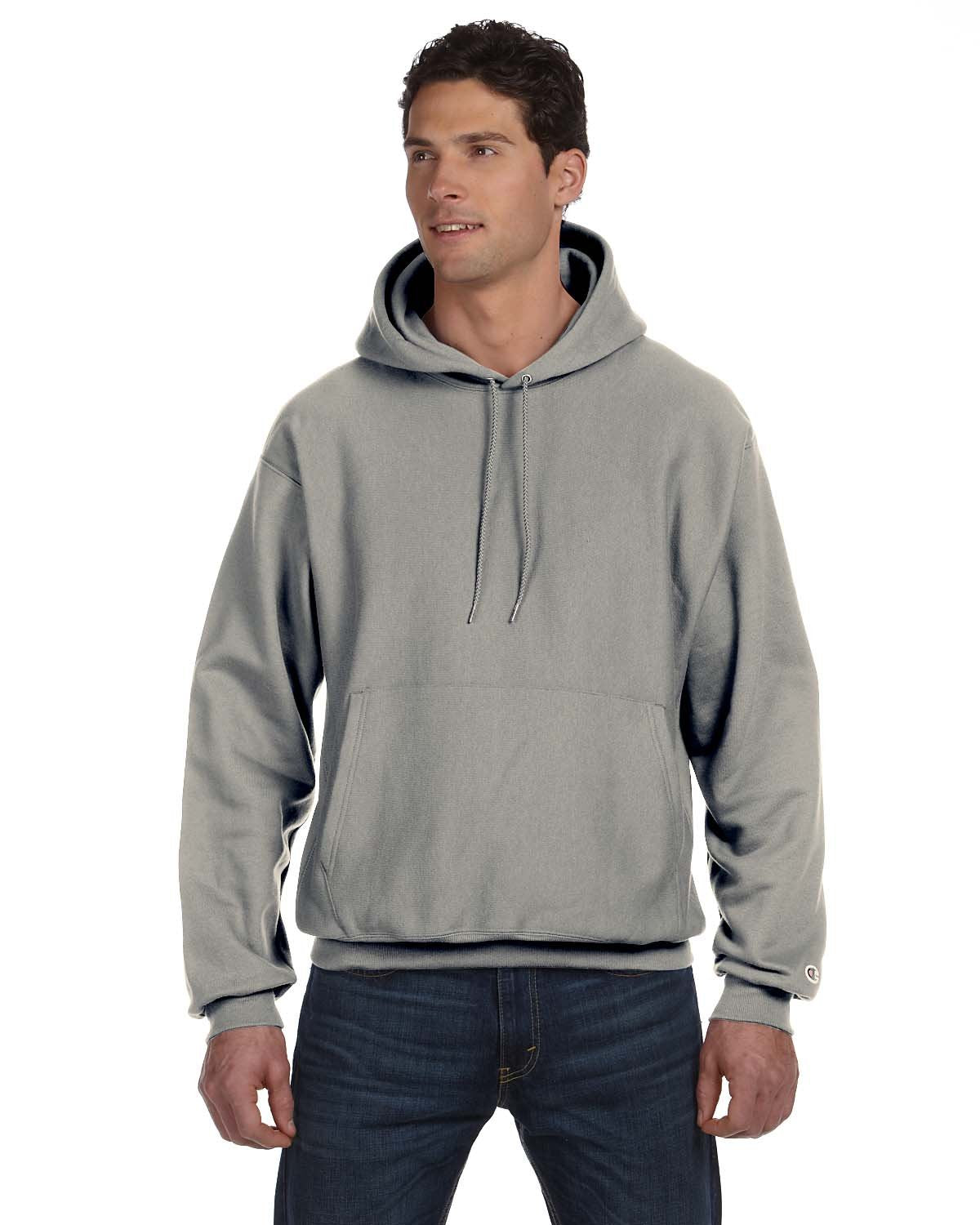Reverse Weave Pullover Hooded Sweatshirt - OXFORD gRAY - M(D0102H7Dc1J)
