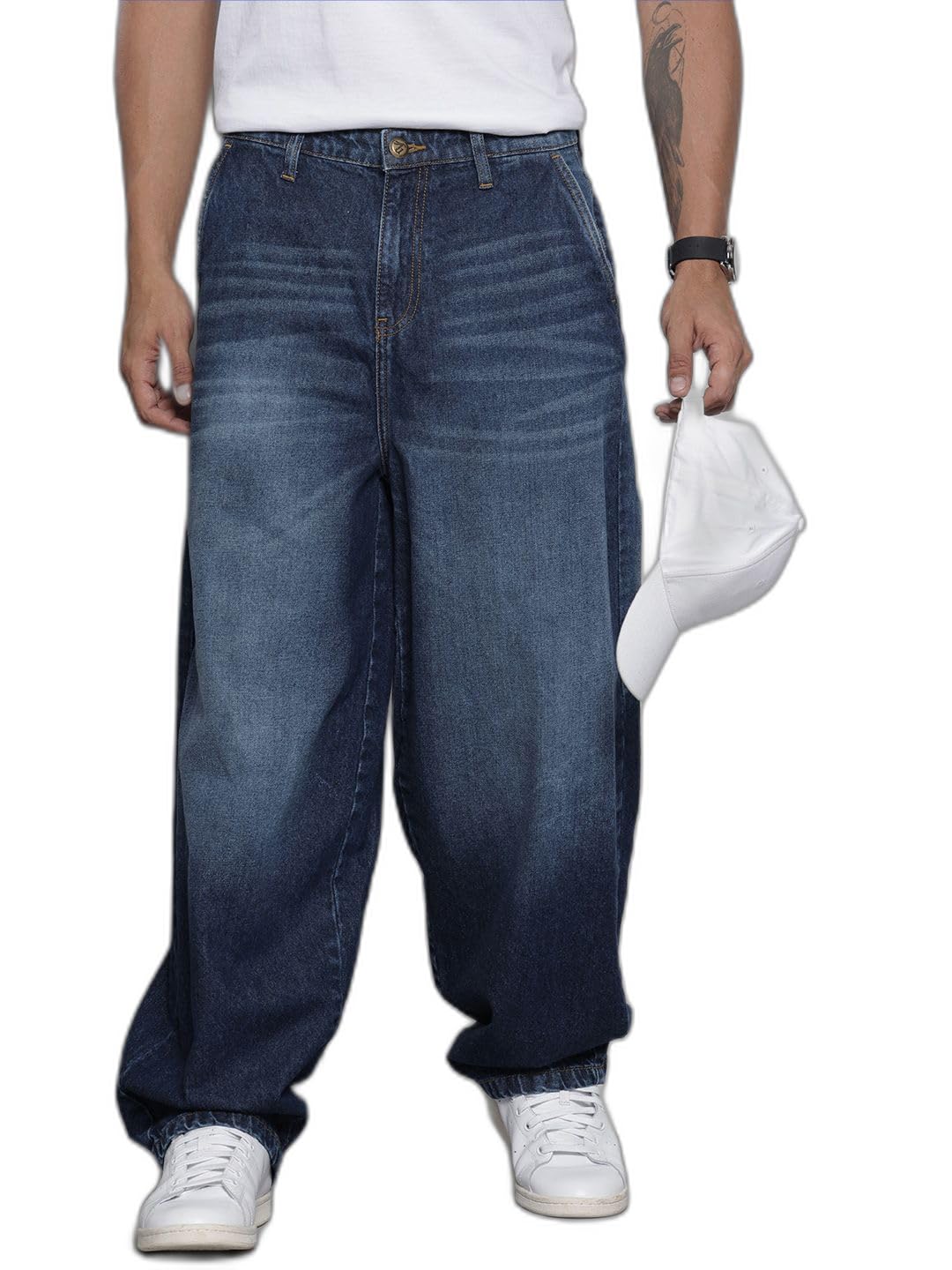 The Indian Garage Co Mens Baggy Jeans
