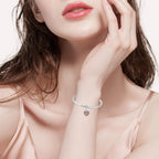 Annmors 925 Sterling Silver Safety Chain fit Bracelets Family Safety Chain Rosegold Infinity Love Charms Dangle Beads 5A Cubic Z