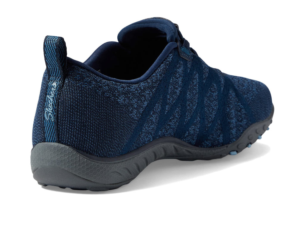 Skechers Women's Breathe Easy-Infi Knity Sneaker, Navy, 10