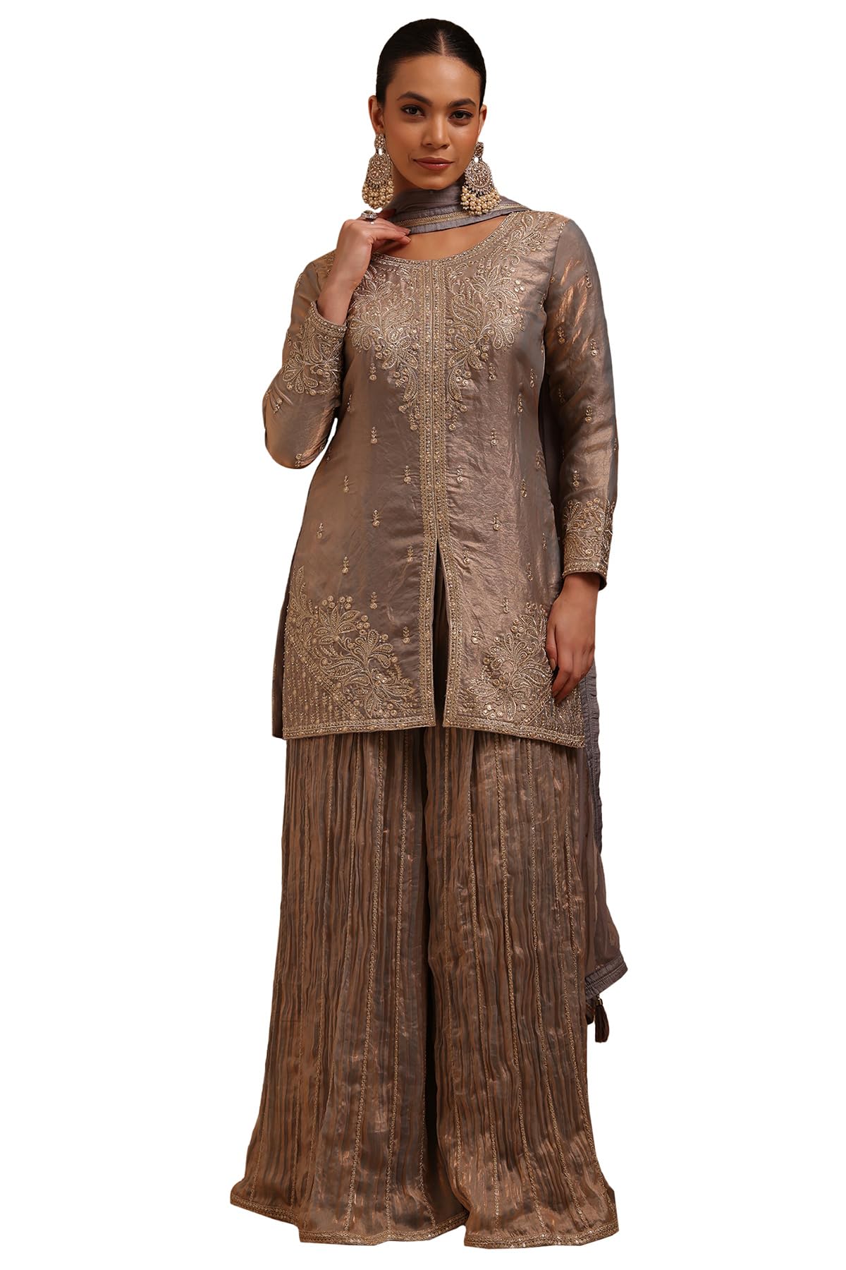 Soch Women Fendi Embroidered Suit Set with Work