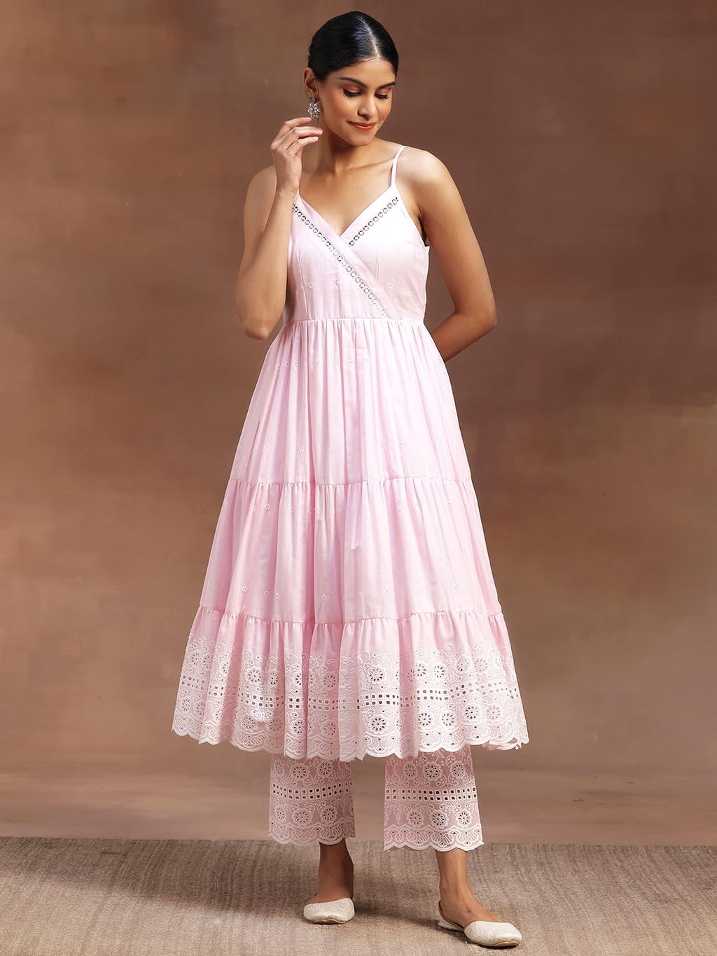 Libas WomenS Cotton Kurta Sets (35926_Pink